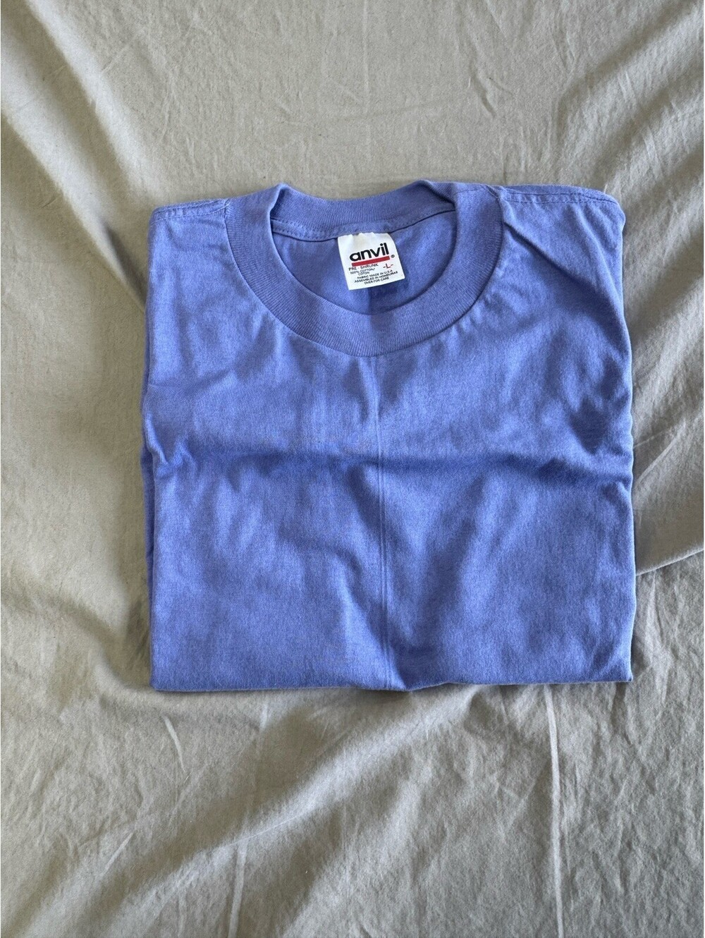 Vintage Anvil Blank Tshirt Purple Size Large